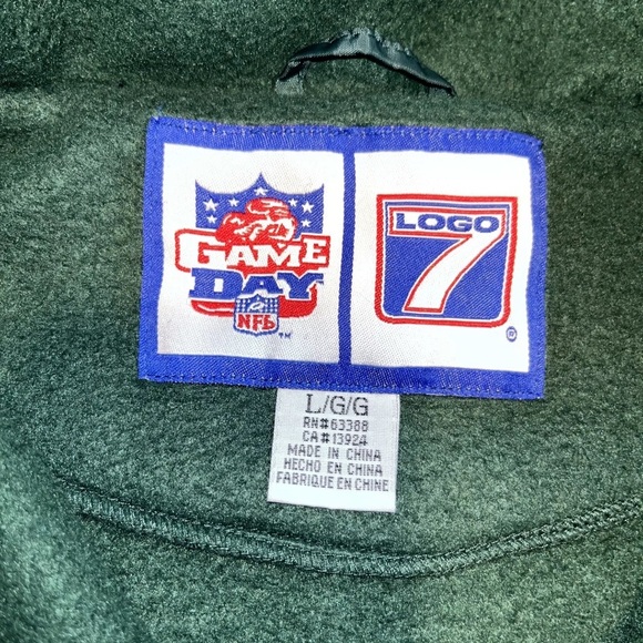 Vintage Logo 7 1/4 Zip Fleece Pullover Green Bay Packers - Picture 5 of 8